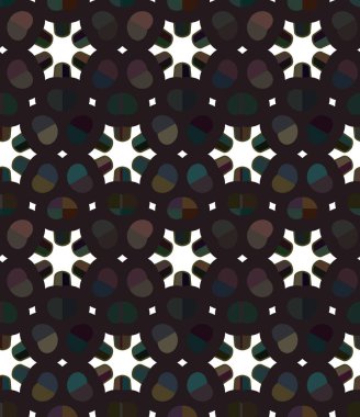 Geometrik süslemeli vektör deseni. Kusursuz tasarım dokusu. 