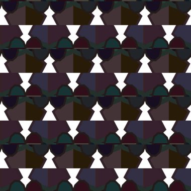 Geometrik süslemeli vektör deseni. Kusursuz tasarım dokusu. 