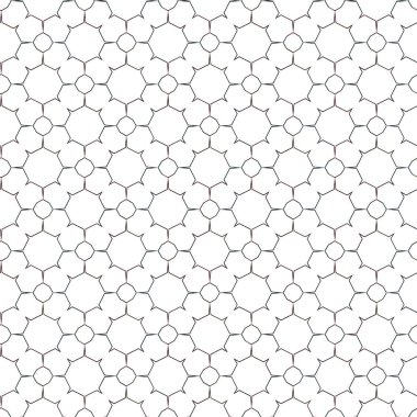 Geometrik süslemeli vektör deseni. Kusursuz tasarım dokusu.