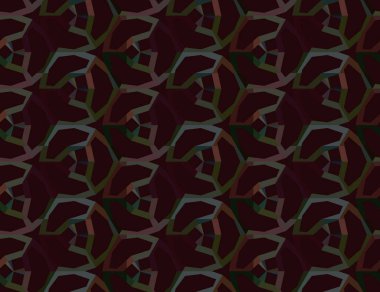 Geometrik süslemeli vektör deseni. Kusursuz tasarım dokusu. 