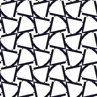 Geometrik süslemeli kusursuz desen. vektör illüstrasyonu