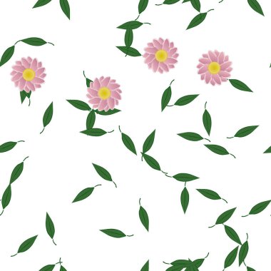 renkli çiçekler ve yapraklar arka plan