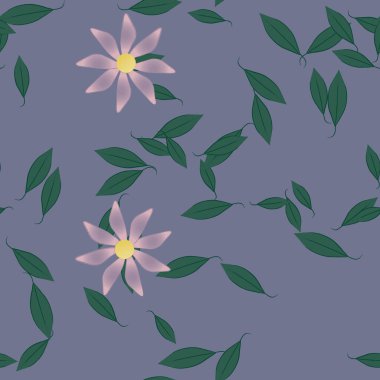 renkli çiçekler ve yapraklar arka plan