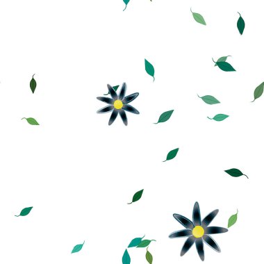 renkli çiçekler ve yapraklar arka plan