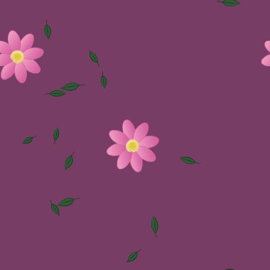 renkli çiçekler ve yapraklar arka plan