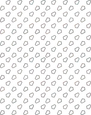 Yapraksız desenli soyut çiçekler, vektör illüstrasyonu