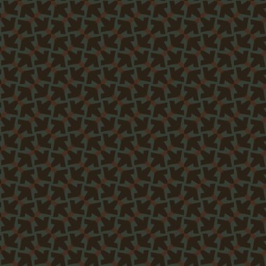 Yapraksız desenli soyut çiçekler, vektör illüstrasyonu