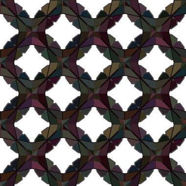 Yapraksız desenli soyut çiçekler, vektör illüstrasyonu