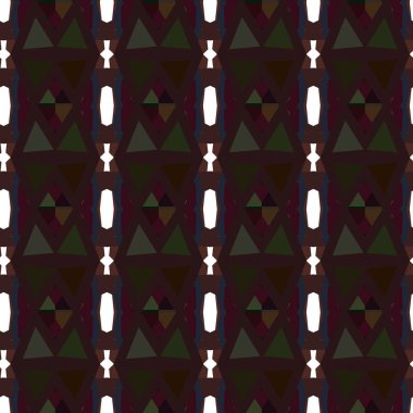 Yapraksız desenli soyut çiçekler, vektör illüstrasyonu