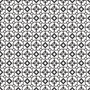 Yapraksız desenli soyut çiçekler, vektör illüstrasyonu