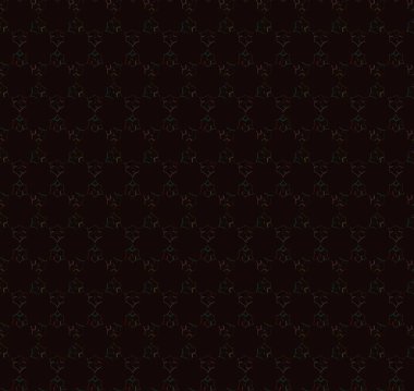 Yapraksız desenli soyut çiçekler, vektör illüstrasyonu