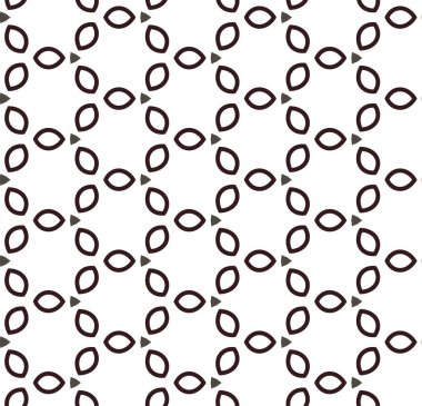 Yapraksız desenli soyut çiçekler, vektör illüstrasyonu