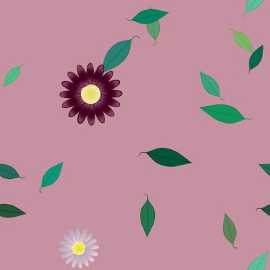 Çiçeksel süs vektör deseni. Kusursuz tasarım dokusu.