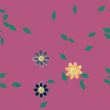 Çiçeksel süs vektör deseni. Kusursuz tasarım dokusu.