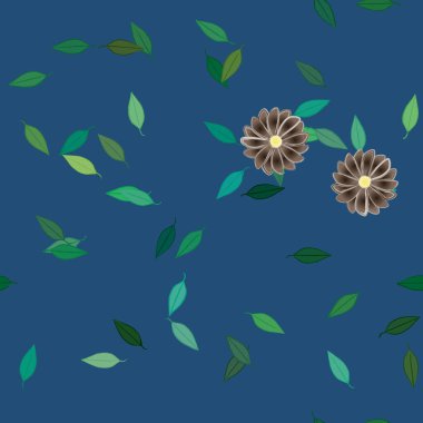 Çiçeksel süs vektör deseni. Kusursuz tasarım dokusu.