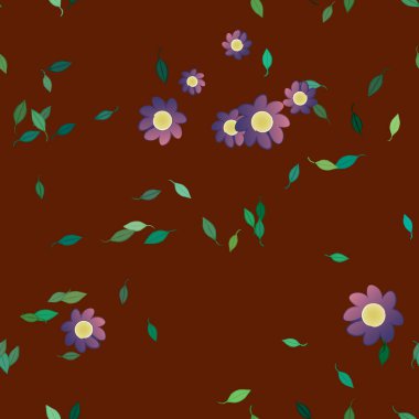 Çiçeksel süs vektör deseni. Kusursuz tasarım dokusu.