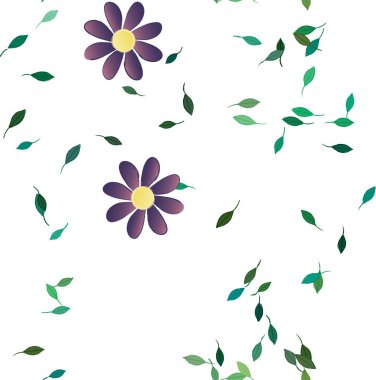 Çiçeksel süs vektör deseni. Kusursuz tasarım dokusu.