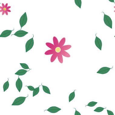 Çiçeksel süs vektör deseni. Kusursuz tasarım dokusu.