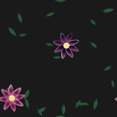 Çiçeksel süs vektör deseni. Kusursuz tasarım dokusu.