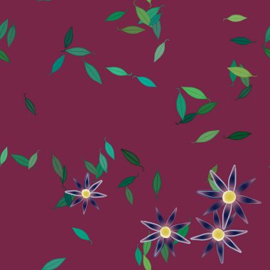 Çiçeksel süs vektör deseni. Kusursuz tasarım dokusu.