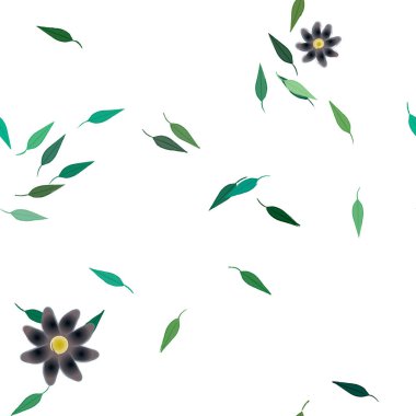 Çiçeksel süs vektör deseni. Kusursuz tasarım dokusu.