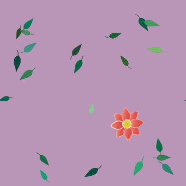 Çiçeksel süs vektör deseni. Kusursuz tasarım dokusu.