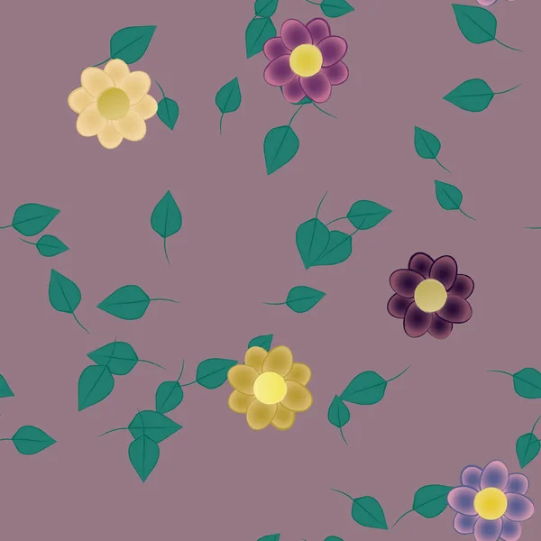 Patrón Vectorial Ornamental Floral Textura Diseño Sin Costuras — Vector de stock