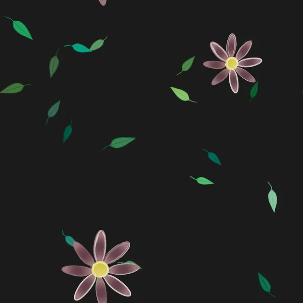 Patrón Vectorial Ornamental Floral Textura Diseño Sin Costuras — Vector de stock