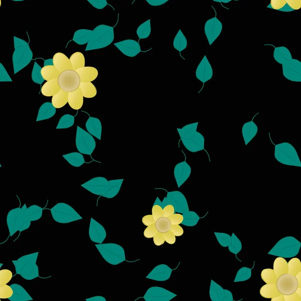 Patrón Vectorial Ornamental Floral Textura Diseño Sin Costuras — Vector de stock