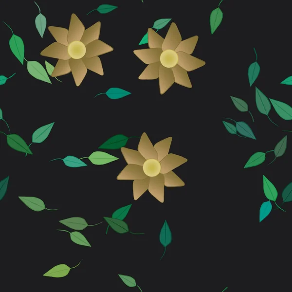 Květinové Ornamentální Vektorové Vzory Bezešvé Designové Textury — Stockový vektor