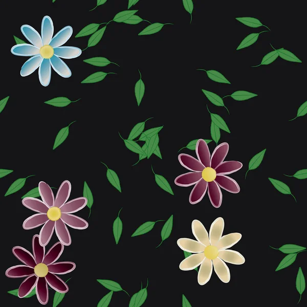 Modèle Vectoriel Ornemental Floral Texture Design Sans Couture — Image vectorielle