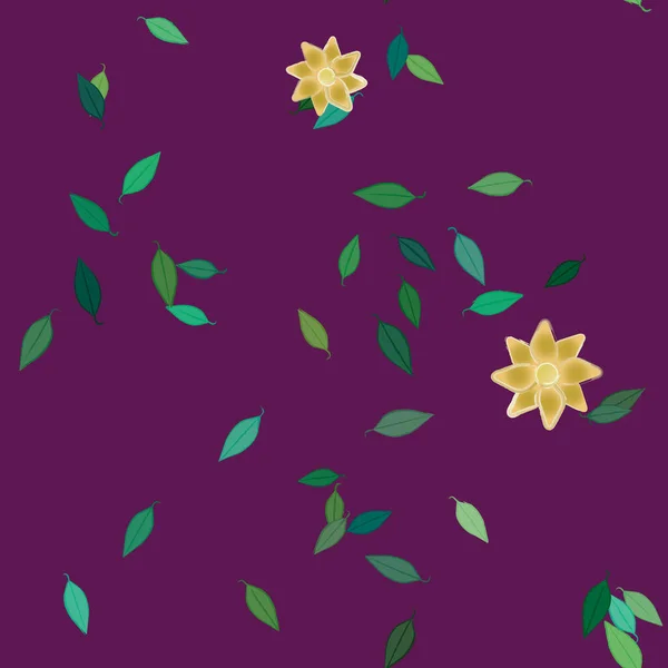 Цветочные Декоративные Векторные Узоры Бесшовная Текстура Дизайна — стоковый вектор