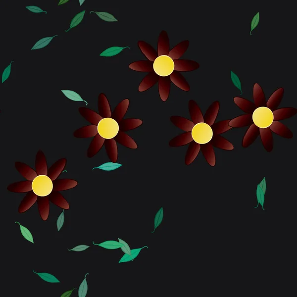 Patrón Vectorial Ornamental Floral Textura Diseño Sin Costuras — Archivo Imágenes Vectoriales