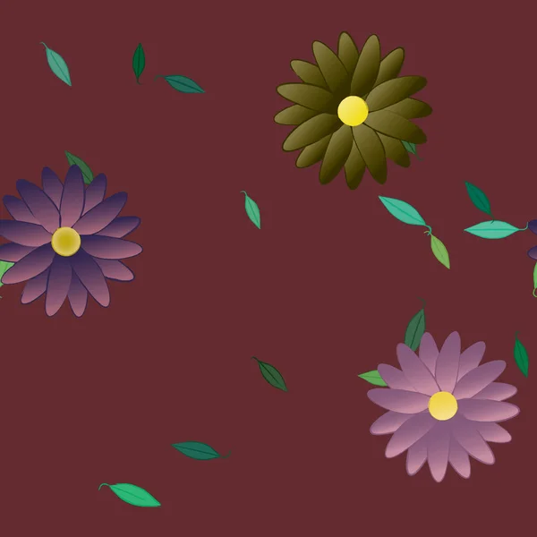 Floral Διακοσμητικά Διανυσματικά Μοτίβα Απρόσκοπτη Σχεδιαστική Υφή — Διανυσματικό Αρχείο