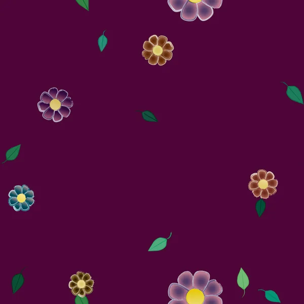 Patrón Vectorial Ornamental Floral Textura Diseño Sin Costuras — Vector de stock