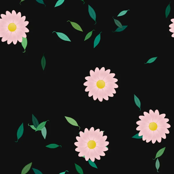 Patrón Vectorial Ornamental Floral Textura Diseño Sin Costuras — Archivo Imágenes Vectoriales