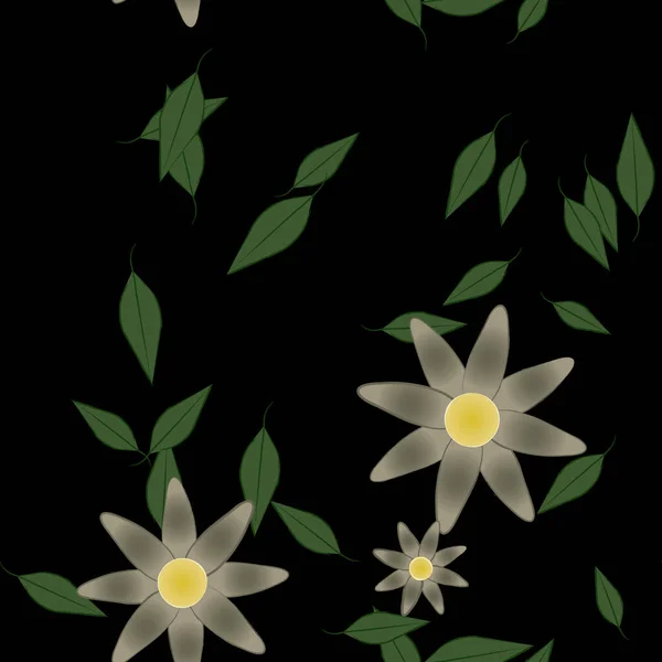 Patrón Vectorial Ornamental Floral Textura Diseño Sin Costuras — Vector de stock