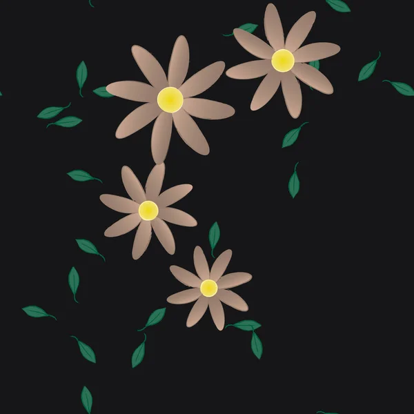 Modèle Vectoriel Ornemental Floral Texture Design Sans Couture — Image vectorielle