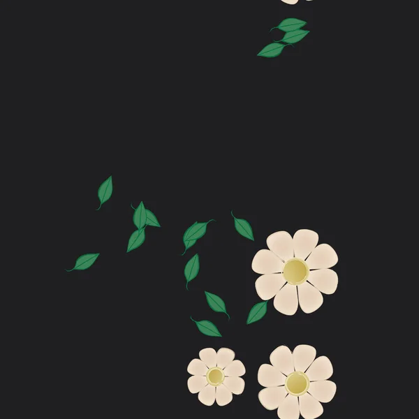 Patrón Vectorial Ornamental Floral Textura Diseño Sin Costuras — Archivo Imágenes Vectoriales