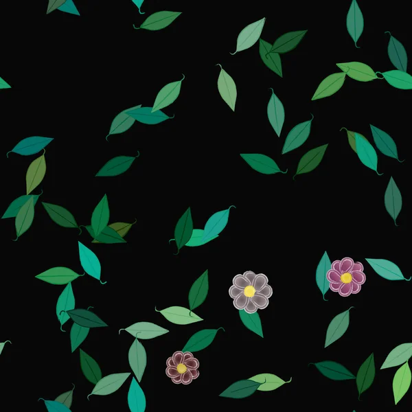 Patrón Vectorial Ornamental Floral Textura Diseño Sin Costuras — Archivo Imágenes Vectoriales