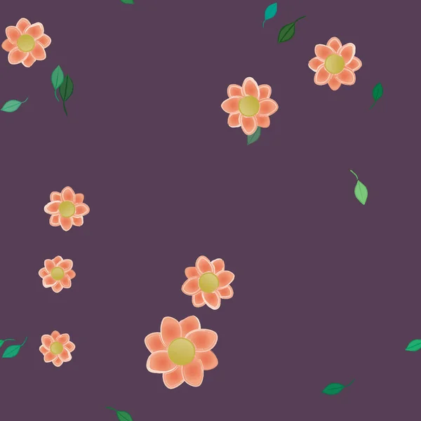 Patrón Vectorial Ornamental Floral Textura Diseño Sin Costuras — Vector de stock