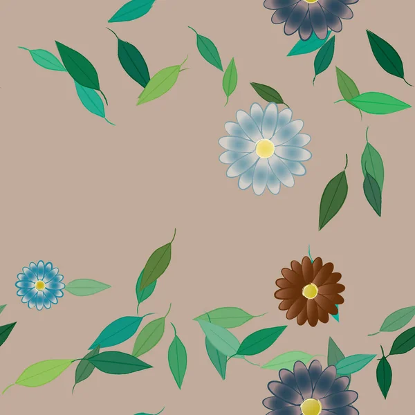 Patrón Vectorial Ornamental Floral Textura Diseño Sin Costuras — Vector de stock