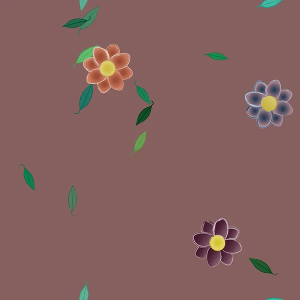 Patrón Vectorial Ornamental Floral Textura Diseño Sin Costuras — Vector de stock