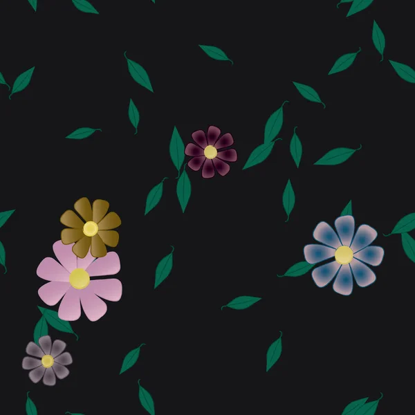 Modèle Vectoriel Ornemental Floral Texture Design Sans Couture — Image vectorielle