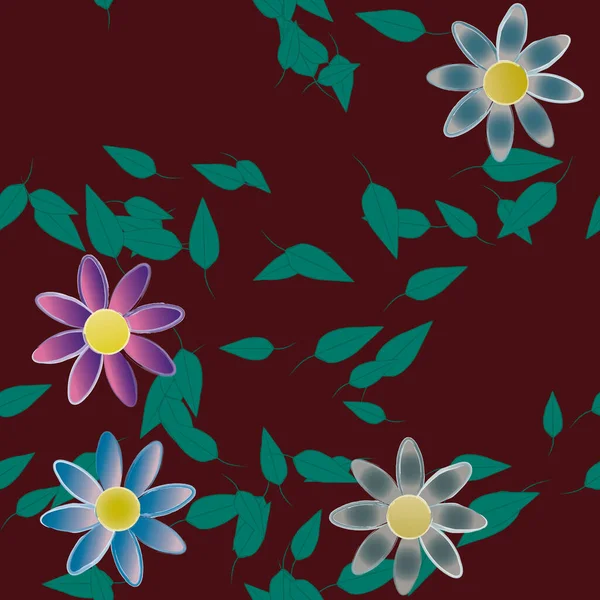 Patrón Vectorial Ornamental Floral Textura Diseño Sin Costuras — Vector de stock