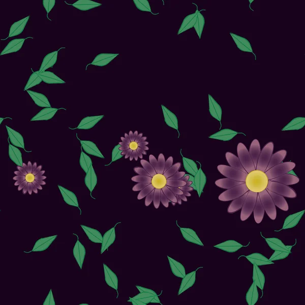 Patrón Vectorial Ornamental Floral Textura Diseño Sin Costuras — Vector de stock