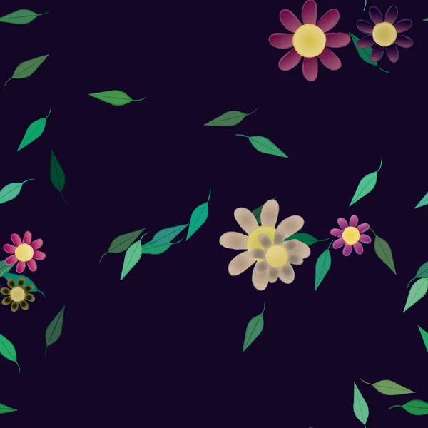 Patrón Vectorial Ornamental Floral Textura Diseño Sin Costuras — Archivo Imágenes Vectoriales