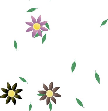 Çiçeksel süs vektör deseni. Kusursuz tasarım dokusu.