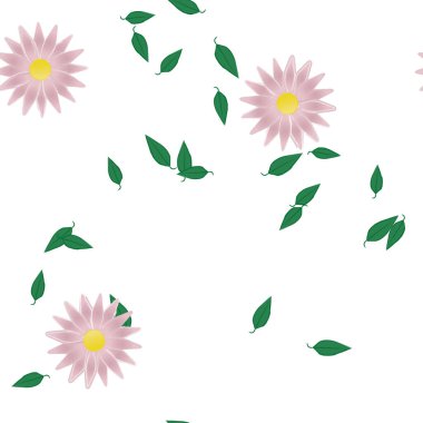 Çiçeksel süs vektör deseni. Kusursuz tasarım dokusu.