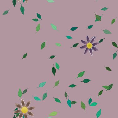 Çiçeksel süs vektör deseni. Kusursuz tasarım dokusu.